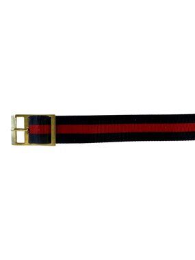 Vintage Striped Perlon Unused Single Pass Field Watch Band 1960s-70s